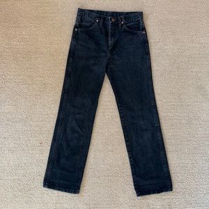 Black Wrangler jeans
